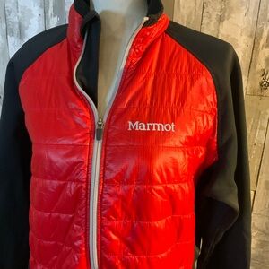 Marmot Polartec Jacket in Red and Black. Size L